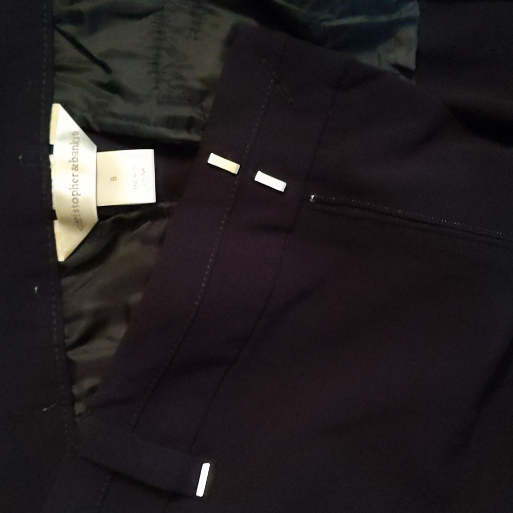 Christopher Banks Navy Slacks - Picture 2 of 4